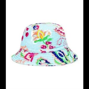 ETRO SPONGE BUCKET HAT  IN BLUE,Made  in Italy  ,Size 56